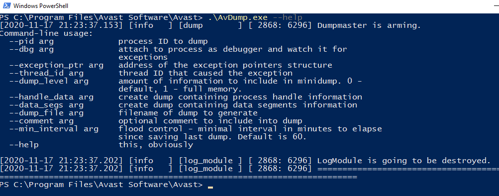 avdump-help